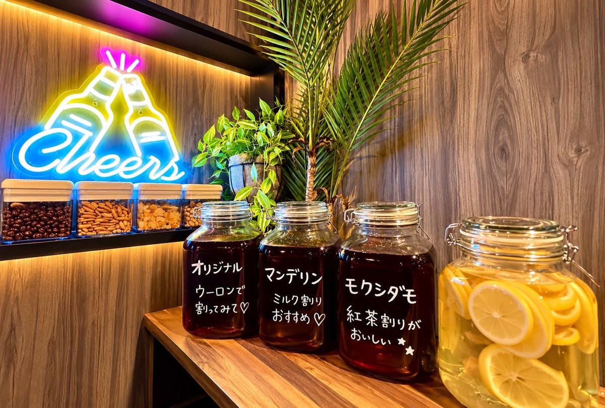 Standing BAR 新橋の秘密基地 のカウンター